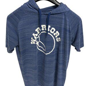 NBA Golden State Warriors Pullover SS Hooded Sweatshirt Size Large Light…